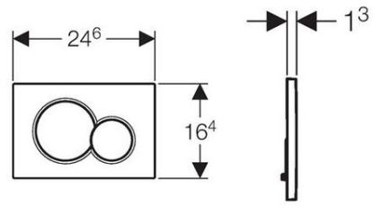 ΠΛΑΚΕΤΑ SIGMA 01 115.770.21.5 ΧΡΩΜΕ ΓΥΑΛ. GEBERIT