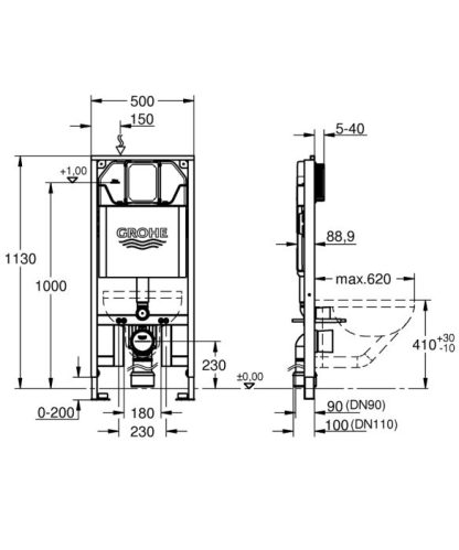 ΚΑΖΑΝΑΚΙ ΓΥΨΟΣΑΝΙΔΑΣ RAPID 8cm 39687 GROHE