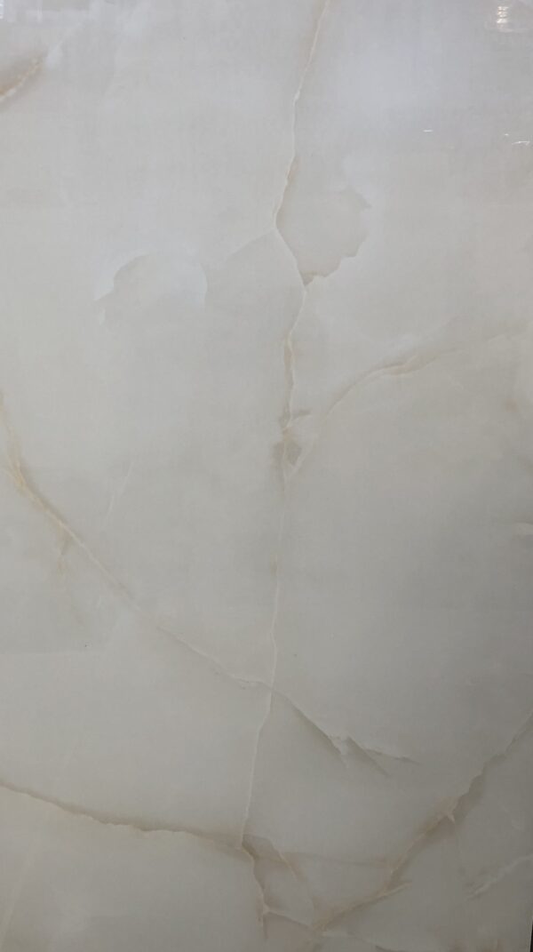 Onyx Cream 60x120 floor tile with a soft marble-like texture, ideal for elegant indoor applications