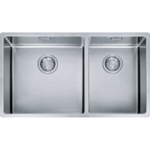 Νεροχύτης κουζίνας ένθετος Franke inox 780x450mm με μοντέρνο τετράγωνο σχεδιασμό.Inset kitchen sink Franke inox 780x450mm with modern square design